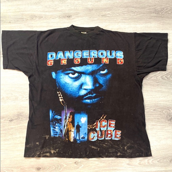 Ice Cube | Shirts | 9s Ice Cube Rap Tee Dangerous Ground | Poshmark
